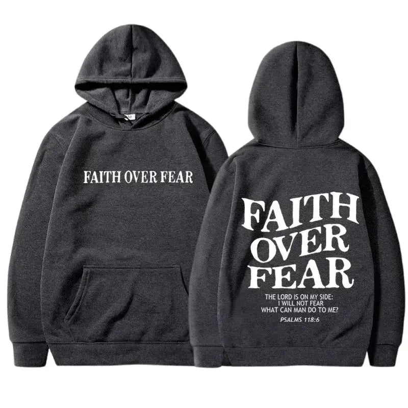 FAITH OVER FEAR Hoodies Velarano