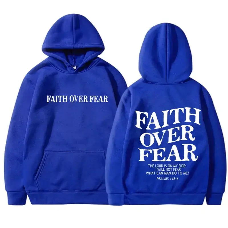 FAITH OVER FEAR Hoodies Velarano