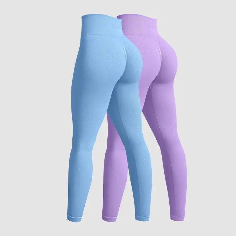 OQQ Women'S 2 Piece Yoga Legging Seamless Workout High Waist Butt Liftings Athletic Leggings