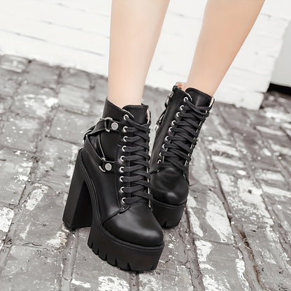 Women's Punk Style Ankle Boots