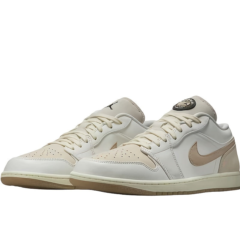Jordan Air Jordan 1 Low Dongdan Men's Low - top Retro Basketball Shoes. Soft and comfortable, with excellent slip - resistance and wear - resistance. In white and brown colorway, Style Code: IB8855 - 121 Velarano