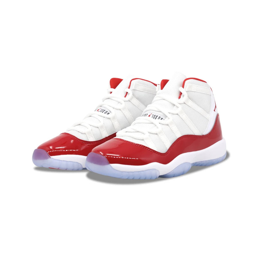 Jordan 11 Retro Cherry 2022 GS (378038-116) Grade School Size 3Y-7Y Unisex Style High-Top Basketball Shoes Are Anti-Slip And Wear-Resistant Velarano