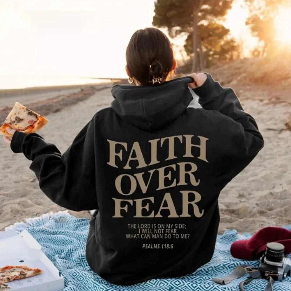 Faith Over Fear Hoodie Velarano