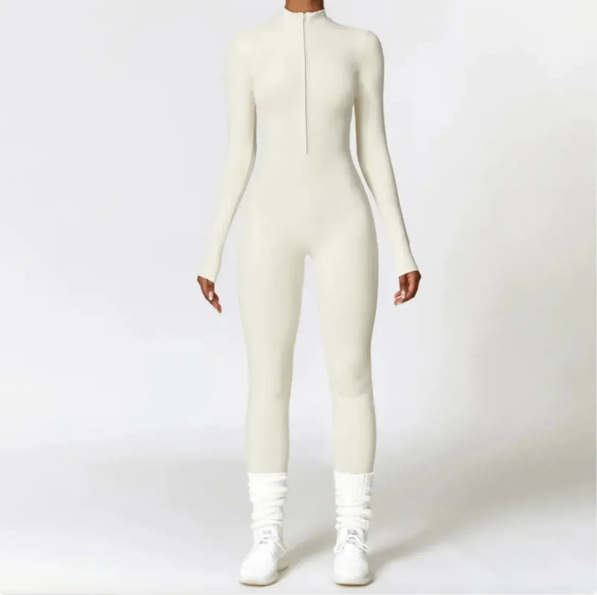 Women's Warm Zipper Yoga Jumpsuit Velarano