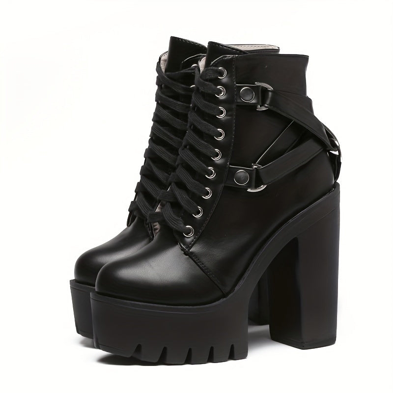 Women's Punk Style Ankle Boots