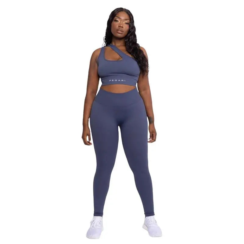 Seamless Sculpt Leggings - Faded Blue