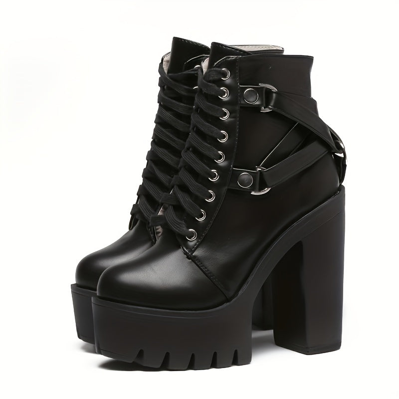 Women's Punk Style Ankle Boots