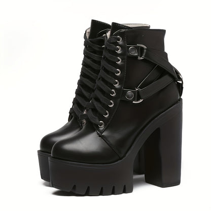 Women's Punk Style Ankle Boots