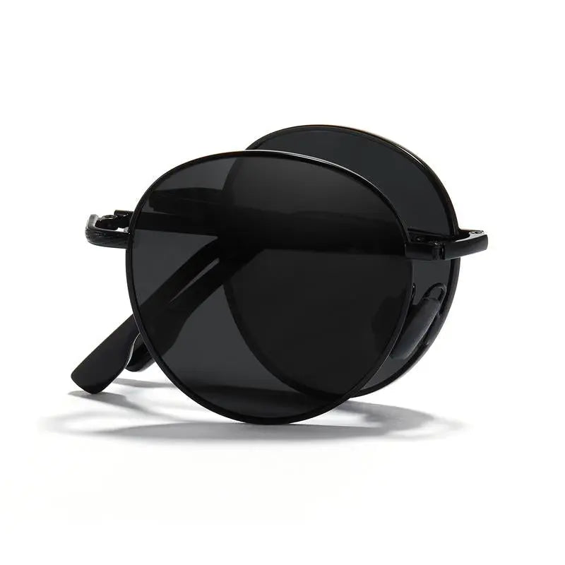 [12H to Ship] Outdoor Polarized Folding Sunglasses Men'S and Women‘S Sun-Shading Ultra-Light Polarized Sunglasses 1018