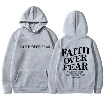 FAITH OVER FEAR Hoodies Velarano