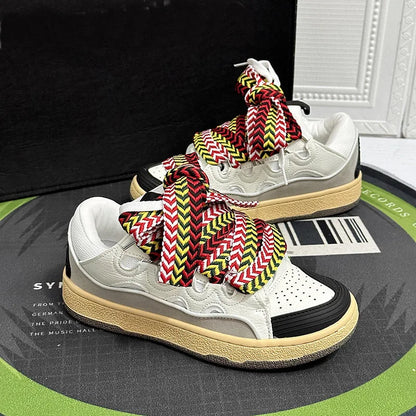 Mixed Colors Casual Sneakers