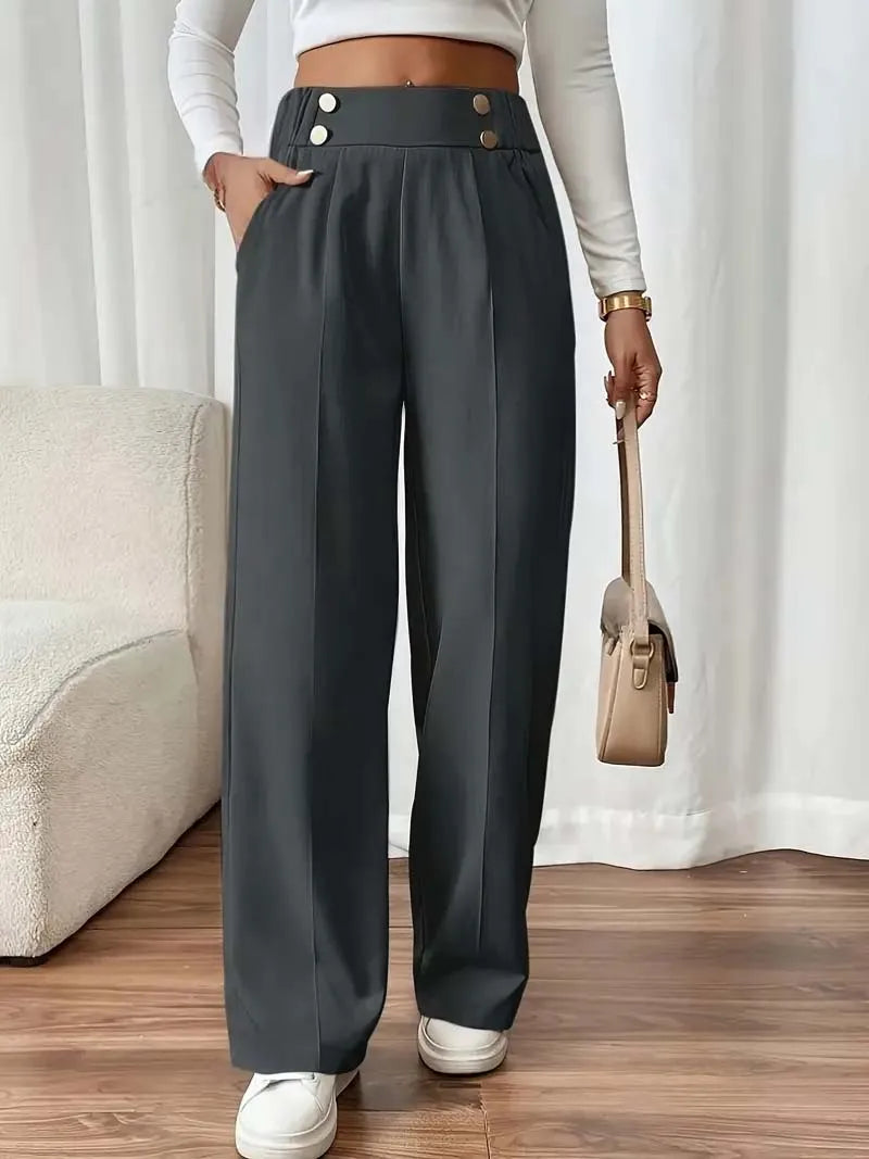 Women's High Waist Wide Leg Pants