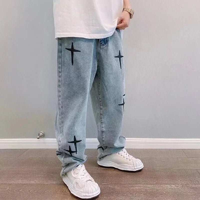 Vintage Fashion Straight Casual Denim