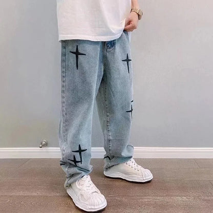 Vintage Fashion Straight Casual Denim