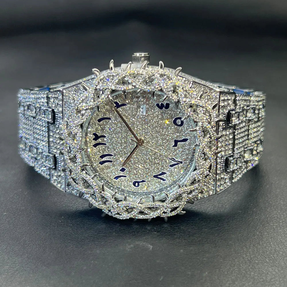 Hot Fashion Full Diamond Watch Men