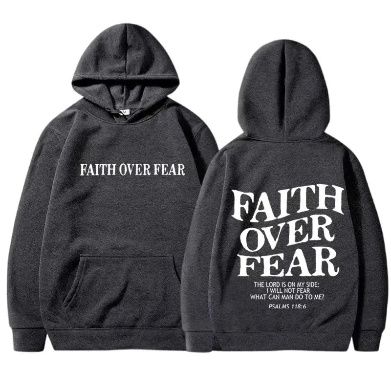 FAITH OVER FEAR Hoodies Velarano