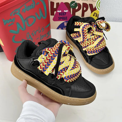 Mixed Colors Casual Sneakers