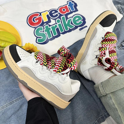 Mixed Colors Casual Sneakers