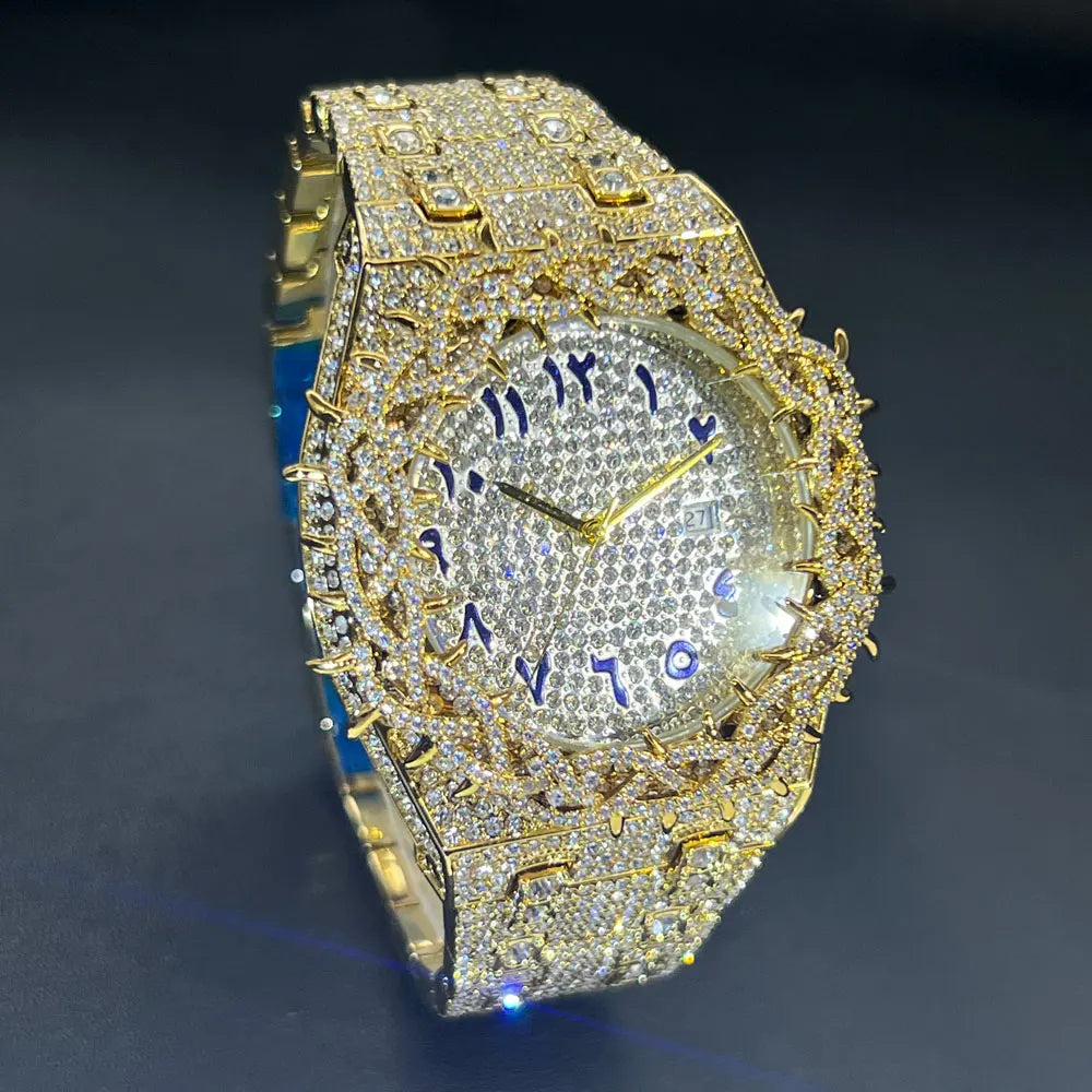 Hot Fashion Full Diamond Watch Men