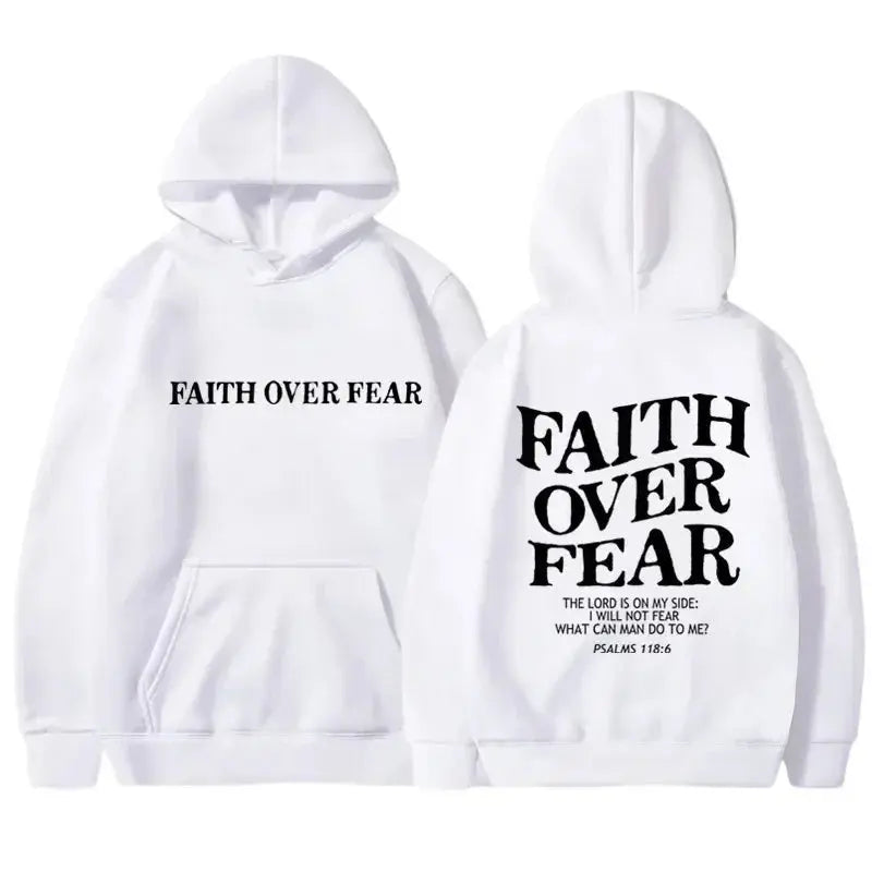 FAITH OVER FEAR Hoodies Velarano
