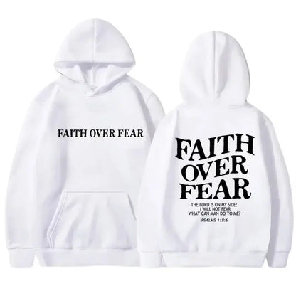 FAITH OVER FEAR Hoodies Velarano