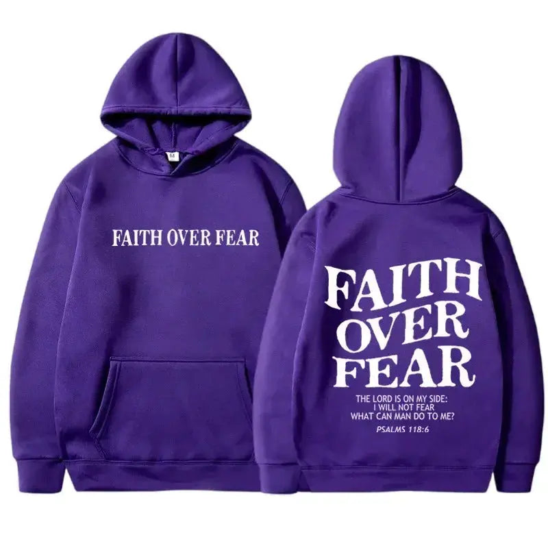 FAITH OVER FEAR Hoodies Velarano