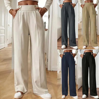 Women's High Waist Wide Leg Pants