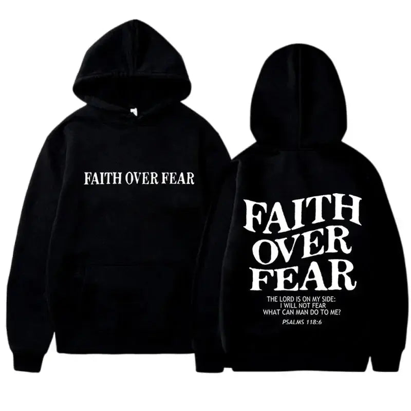 FAITH OVER FEAR Hoodies Velarano