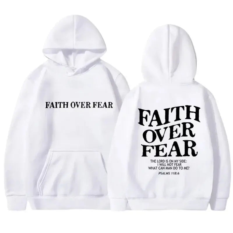 FAITH OVER FEAR Hoodies Velarano