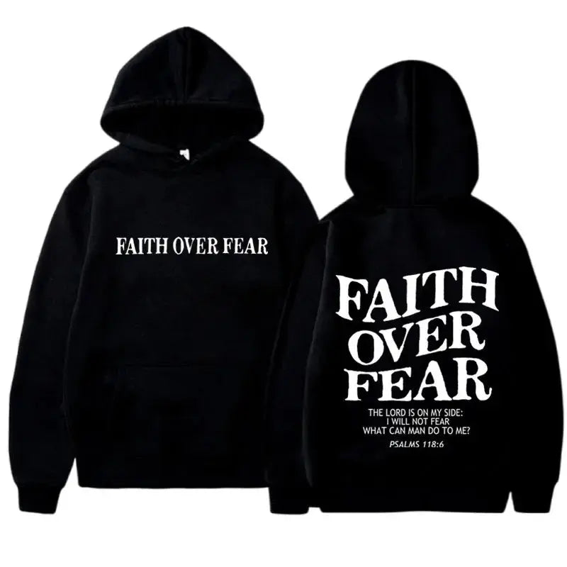 FAITH OVER FEAR Hoodies Velarano