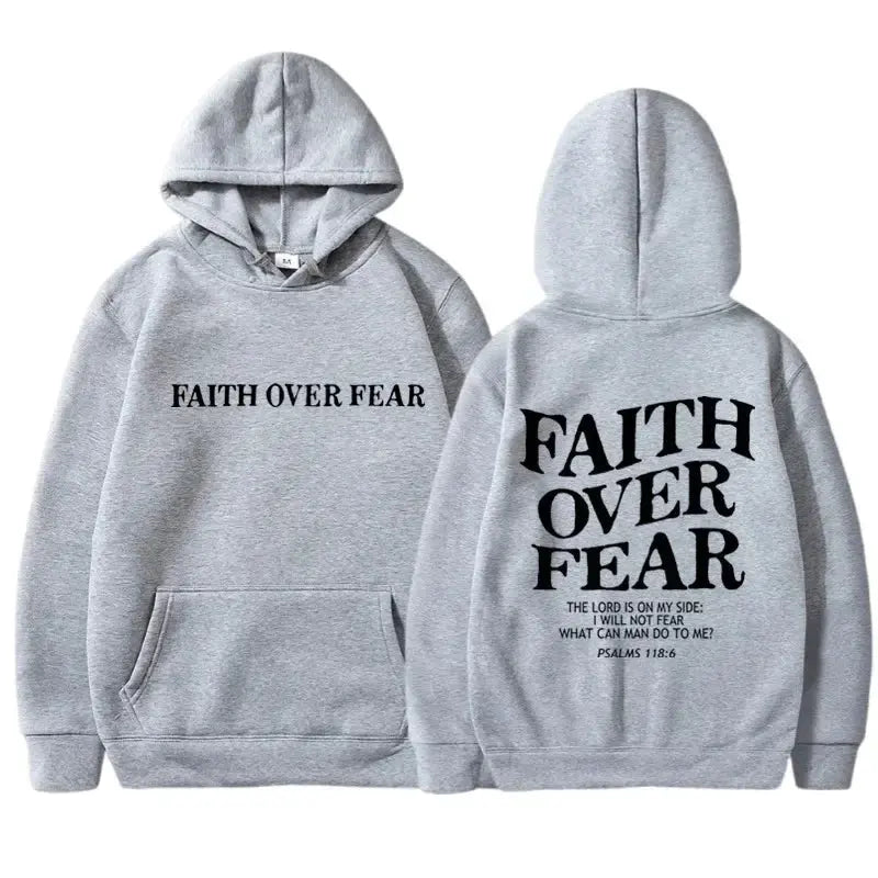 FAITH OVER FEAR Hoodies Velarano