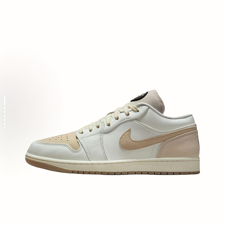 Jordan Air Jordan 1 Low Dongdan Men's Low - top Retro Basketball Shoes. Soft and comfortable, with excellent slip - resistance and wear - resistance. In white and brown colorway, Style Code: IB8855 - 121 Velarano