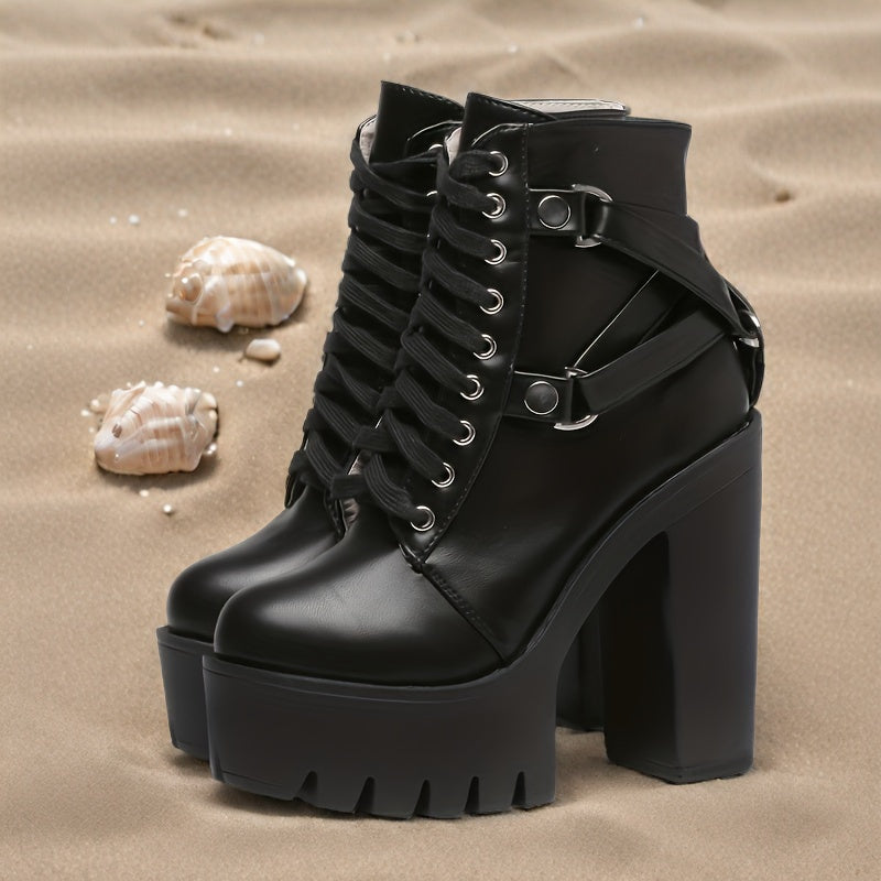 Women's Punk Style Ankle Boots