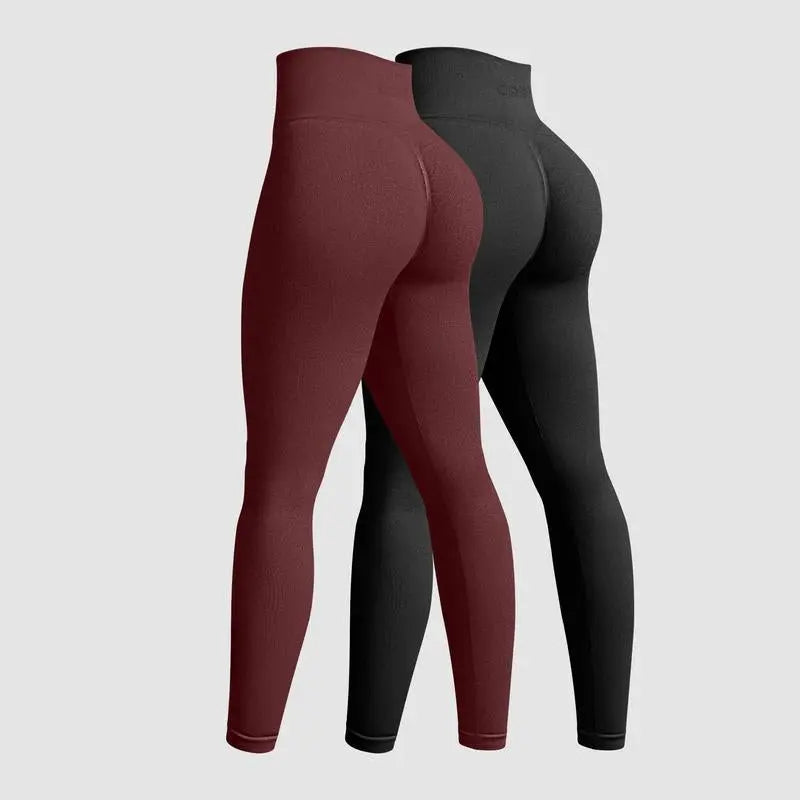 OQQ Women'S 2 Piece Yoga Legging Seamless Workout High Waist Butt Liftings Athletic Leggings