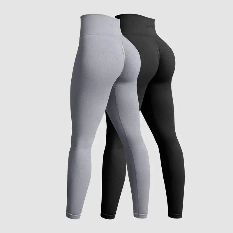 OQQ Women'S 2 Piece Yoga Legging Seamless Workout High Waist Butt Liftings Athletic Leggings