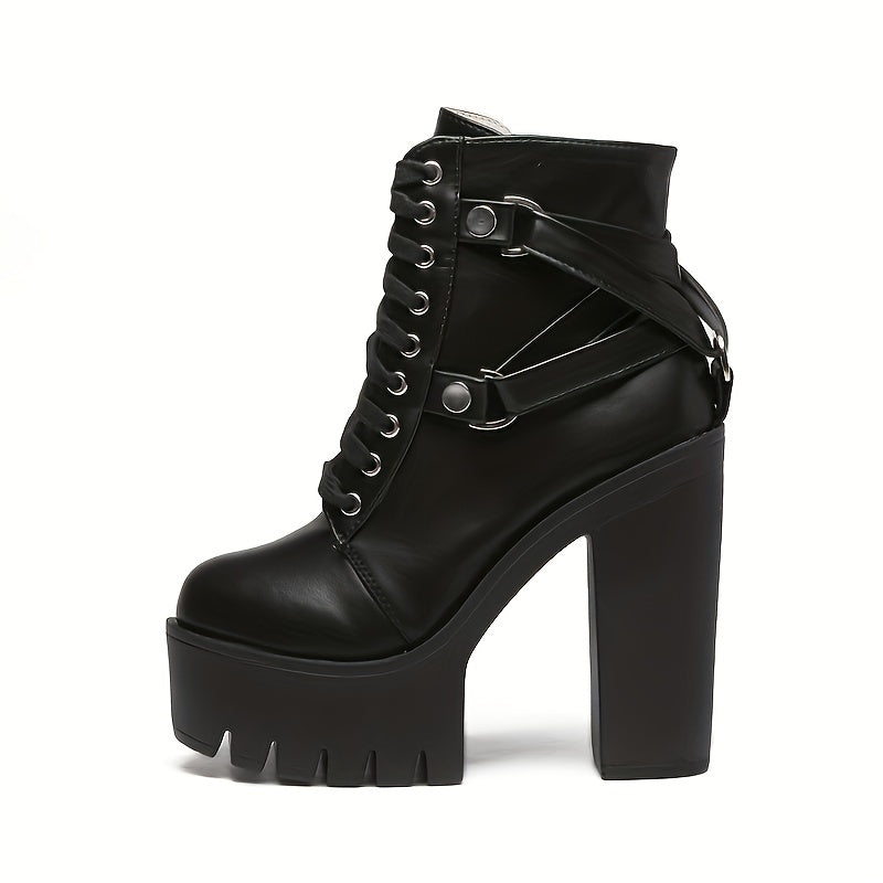 Women's Punk Style Ankle Boots