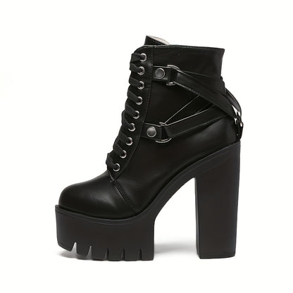 Women's Punk Style Ankle Boots
