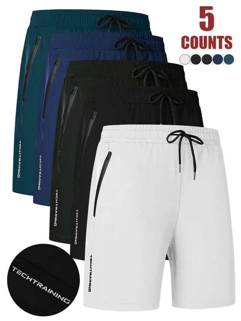 Men'S Letter Print Drawstring Waist Shorts, Casual Comfy Breathable Pocket Shorts, Shorts for Men, Men'S Bottoms for Daily Outdoor Wear, Mens Shorts, Gymclothes, Athletic Shorts for Men, Athleisure, Drawstring Shorts Set, Drawstring Basketball Shorts