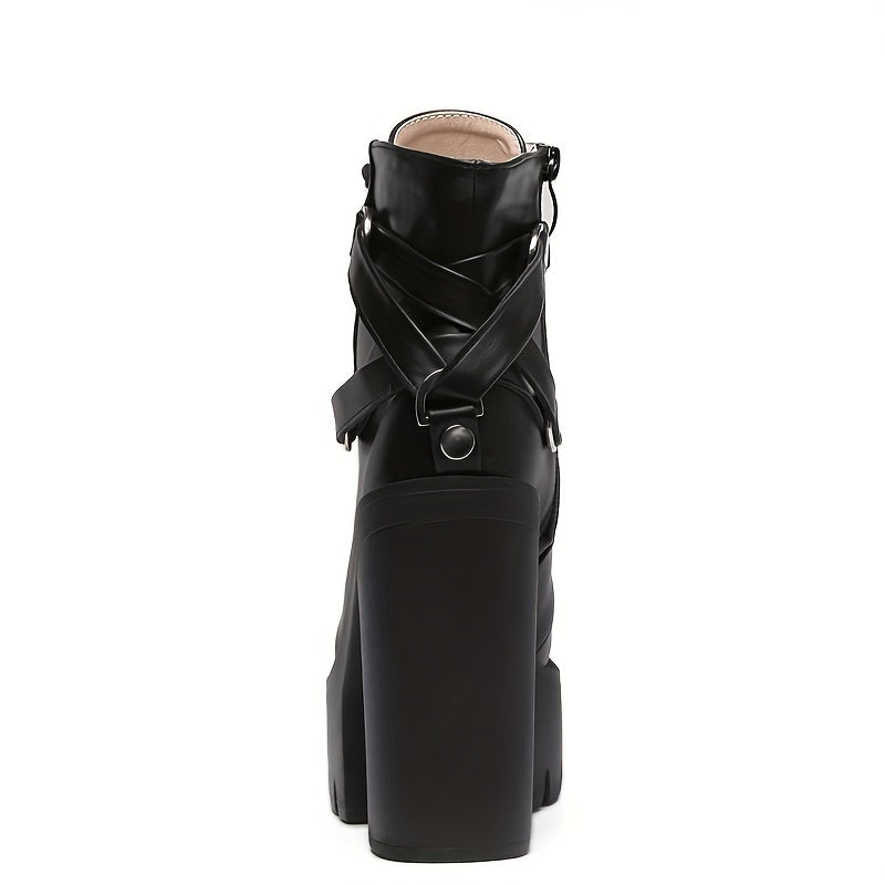 Women's Punk Style Ankle Boots