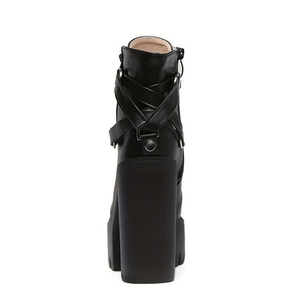 Women's Punk Style Ankle Boots