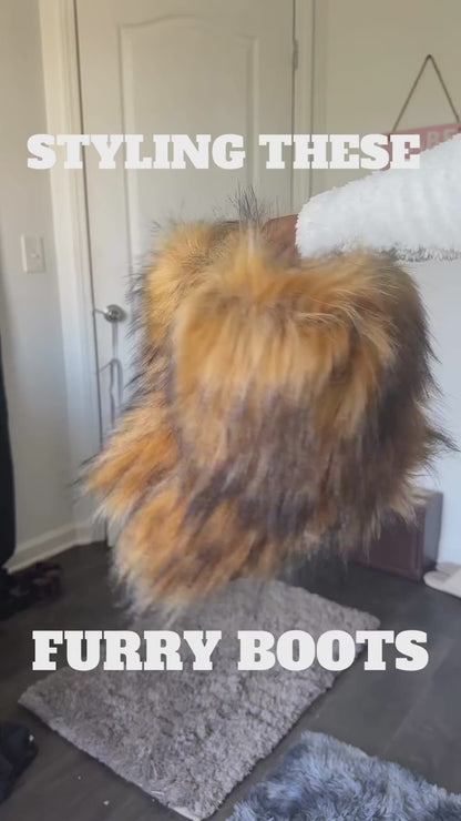 Furry Warm Winter Boots women