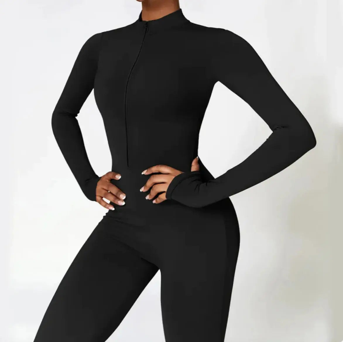 Women's Warm Zipper Yoga Jumpsuit Velarano