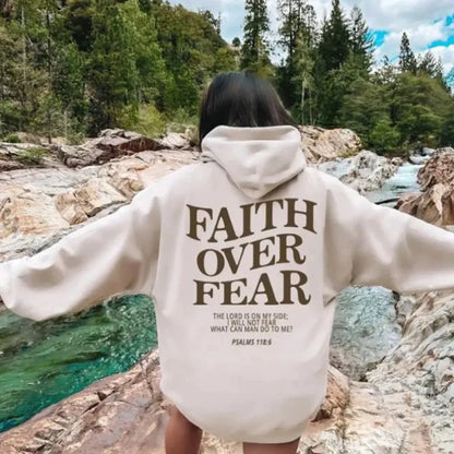 Faith Over Fear Hoodie Velarano